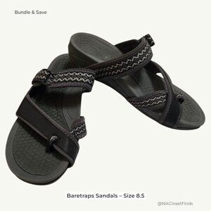 👡 Baretraps Dennie Sandals – Size 8.5 – Gray/Black
